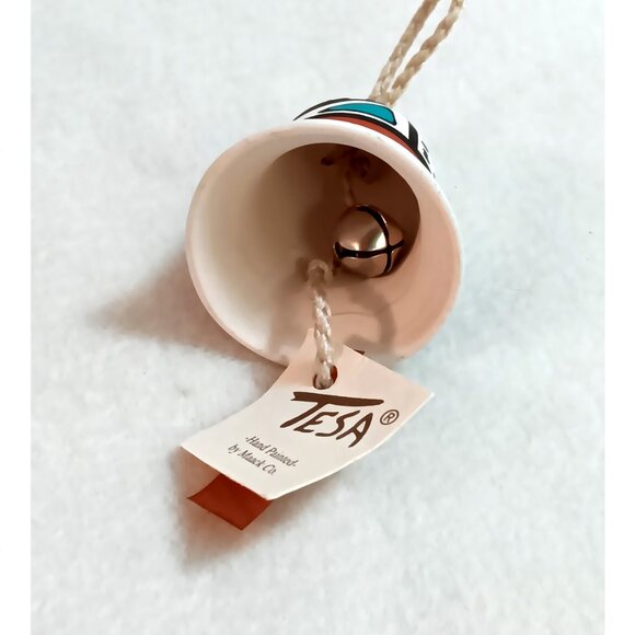 Small Tesa bell Southwestern ornament chime w/ tag 2" - Picture 3 of 7